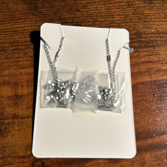 Gemma Simone Station Chain Necklace Silver - Picture 2 of 3